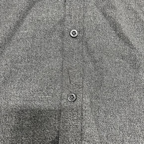 BYLT Shirt Mens 2XL Gray Vista Short Sleeve Button Down Lightweight Preppy - Picture 3 of 7